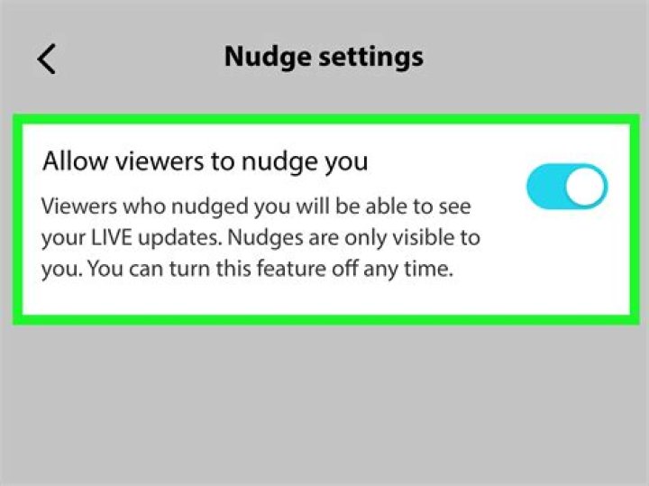 TikTok nudge feature